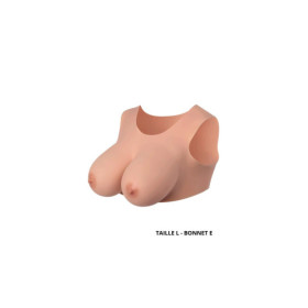 Buste seins réaliste couleur peau claire Taille L Bonnet E 